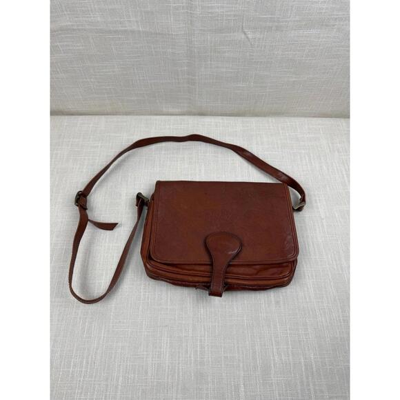 Bloomingdale's Handbags - Vintage Brown Leather‎ Womens Shoulder Bag